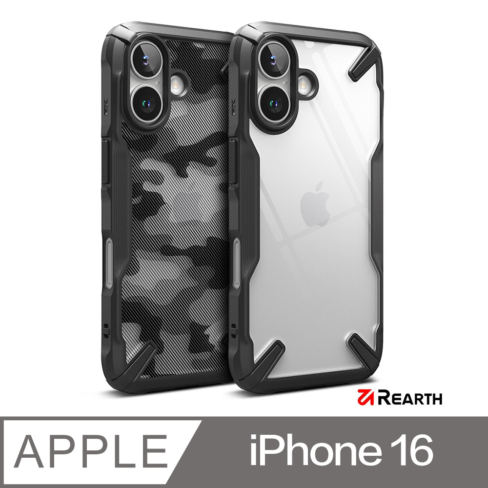 Rearth Apple iPhone 16 (Ringke Fusion X) 抗震保護殼