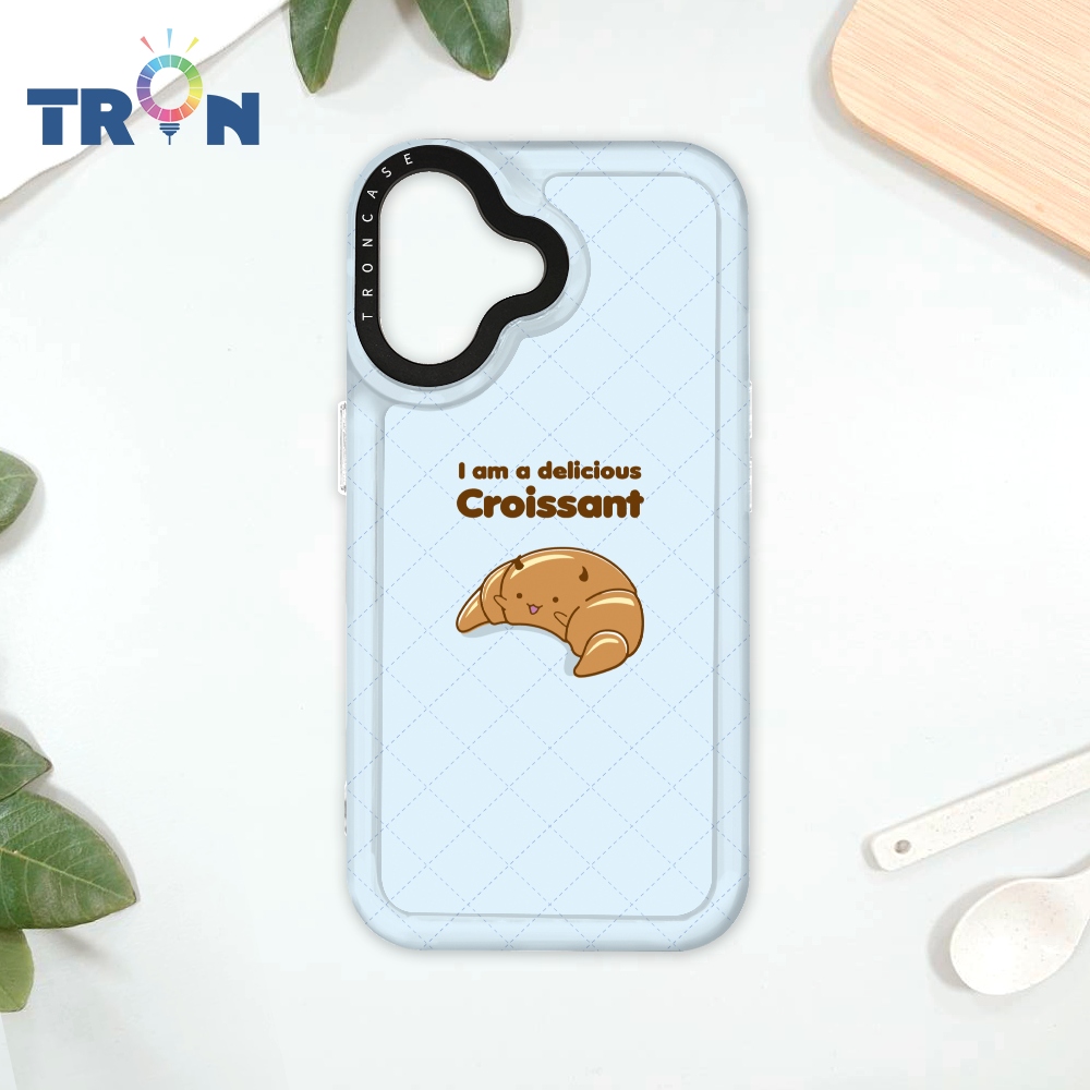 TRON iPhone 16 牛角麵包君小情緒系列 太空殼 透黑款 手機殼