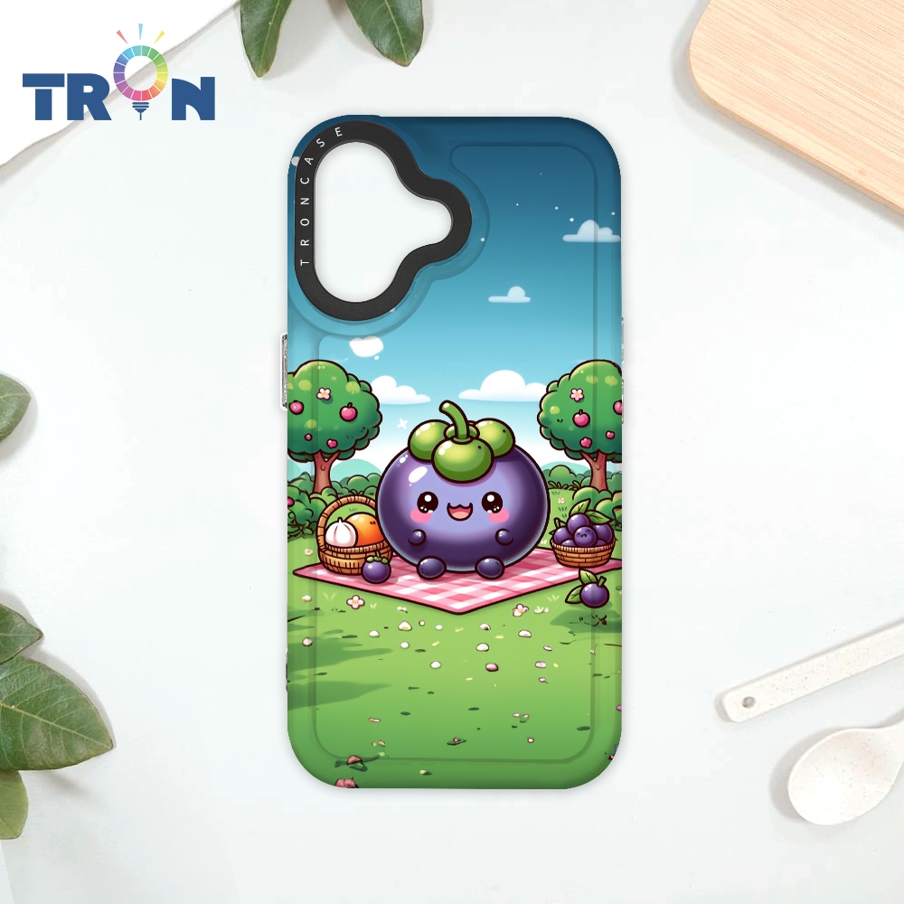 TRON IPhone 16 野餐的山竹系列 太空殼 透黑款 手機殼