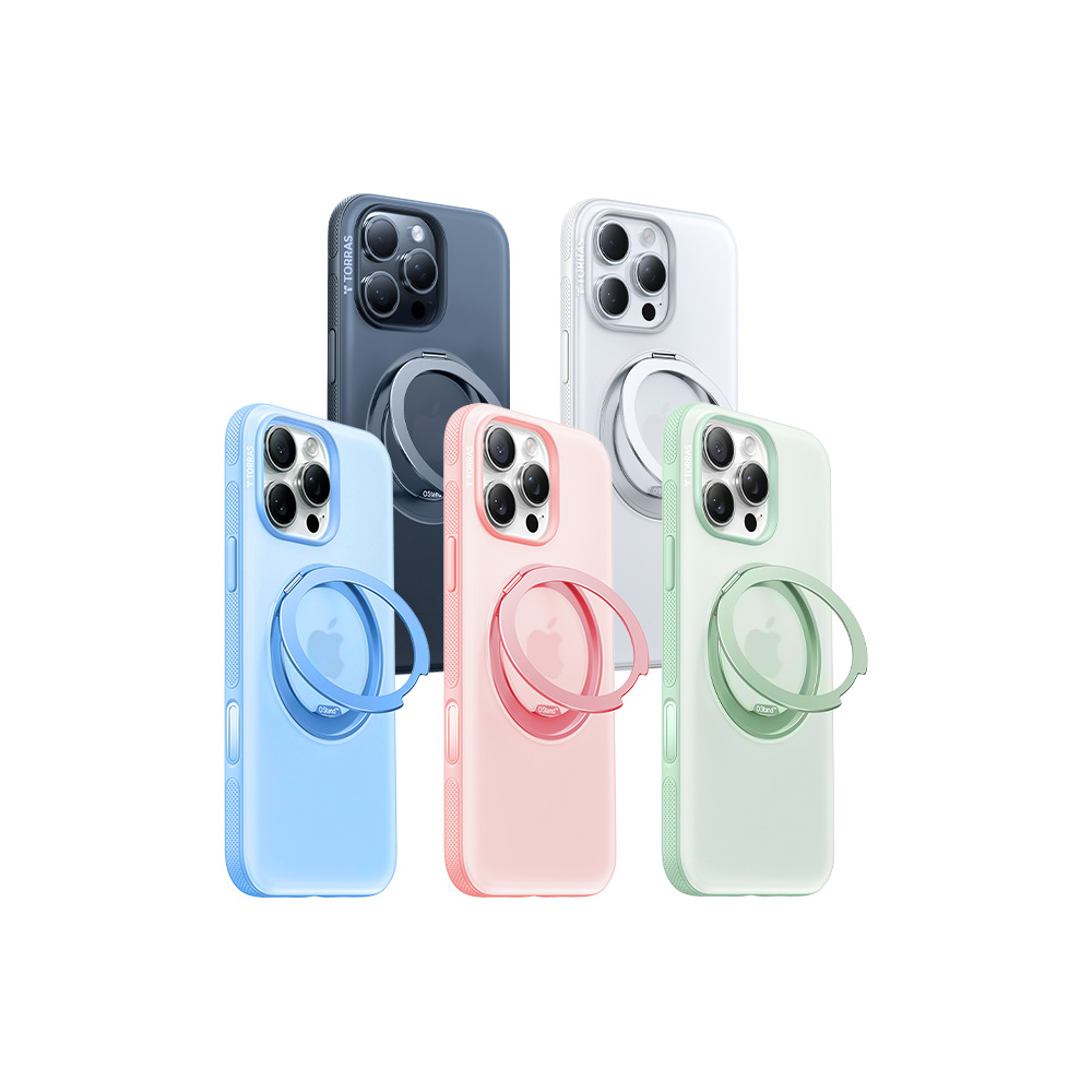TORRAS Ostand R Fitness MagSafe iPhone 16 系列 相機按鍵旋轉支架防摔手機殼
