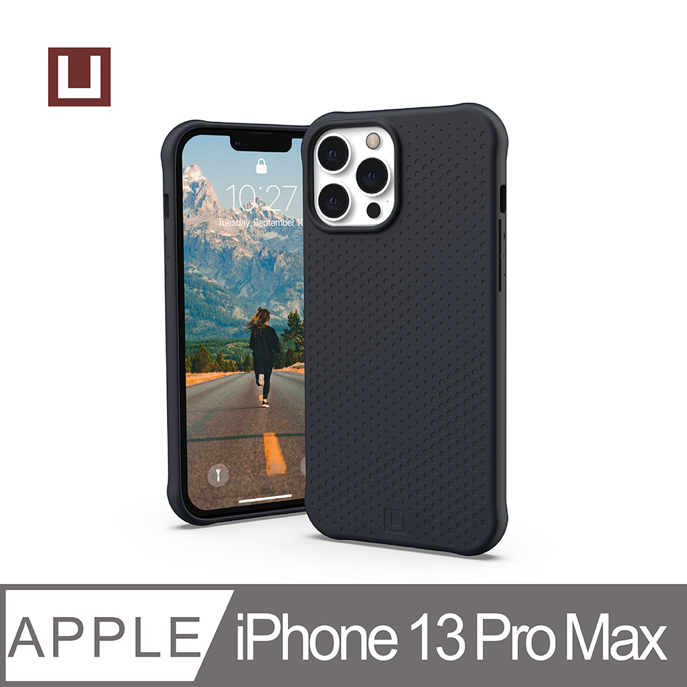 [U iPhone 13 Pro Max 耐衝擊矽膠保護殼-黑