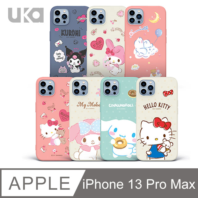 UKA 優加 iPhone 13 Pro Max 6.7吋 三麗鷗液態矽膠保護殼(7款)