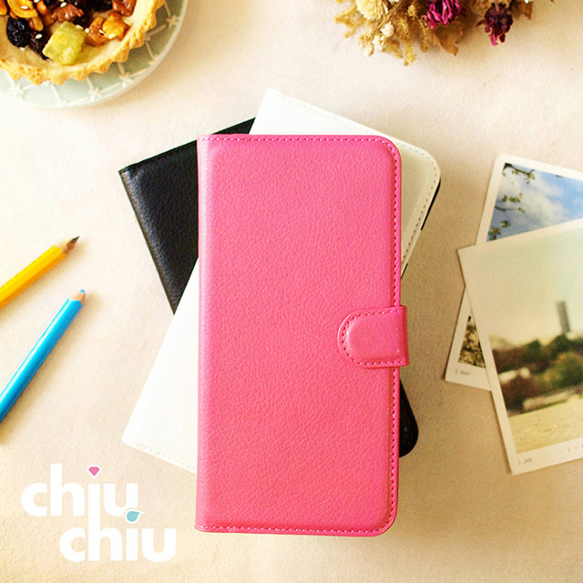 【CHIUCHIU】Apple iPhone 12 mini (5.4吋)荔枝紋側掀式可插卡立架型保護皮套