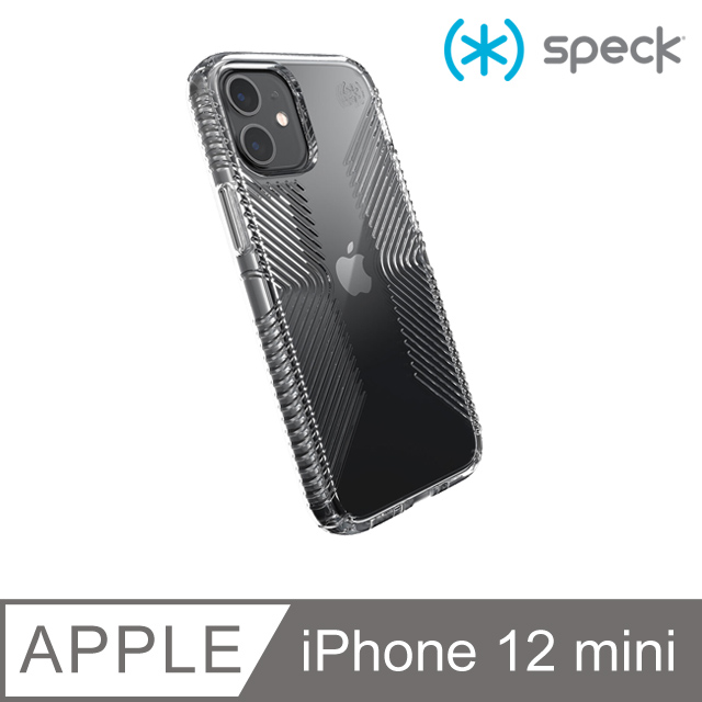 Speck Presidio Perfect-Clear Grip iPhone 12 mini 透明抗菌防手滑防摔殼 (4米防摔)