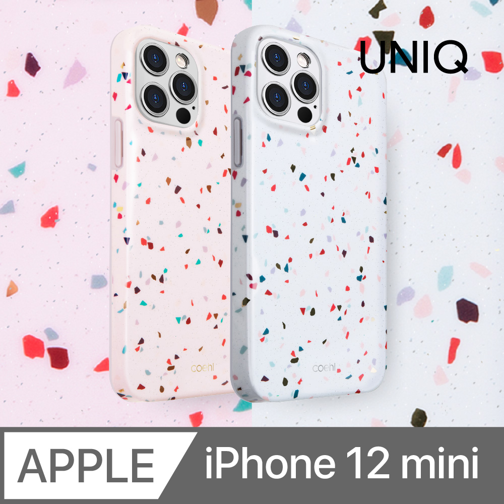 UNIQ COEHL Terrazzo 水磨石設計防摔殼 iPhone 12 mini (5.4 吋)