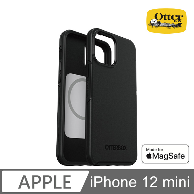 OtterBox iPhone 12 mini Symmetry Plus 炫彩幾何⁺保護殼-黑