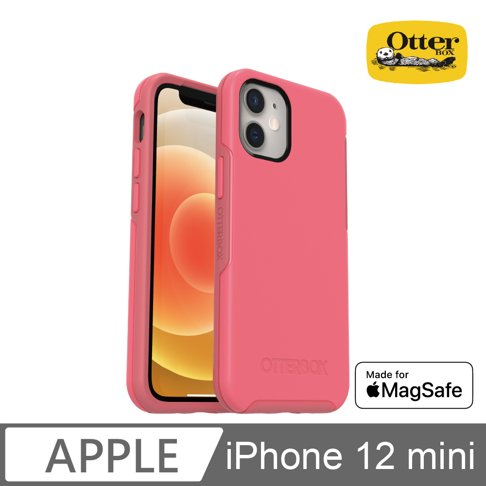 OtterBox iPhone 12 mini Symmetry Plus 炫彩幾何⁺保護殼-粉