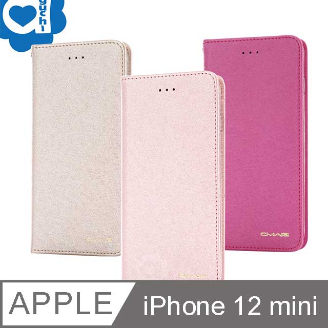 Apple iPhone 12 mini (5.4吋) 星空粉彩系列皮套 頂級奢華質感 隱形磁力支架式皮套-金粉桃