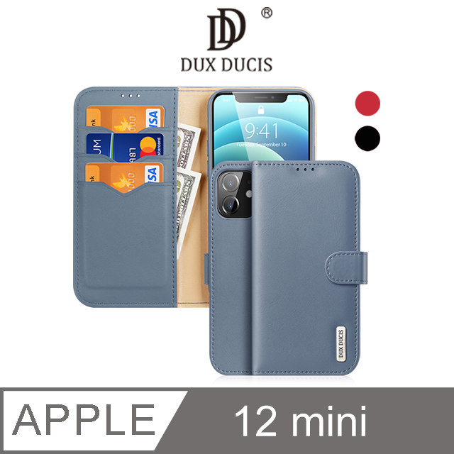 DUX DUCIS Apple iPhone 12 mini 5.4吋 Hivo 真皮保護套