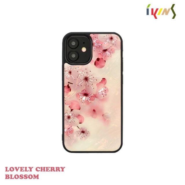 Man&Wood iPhone 12 Mini 天然貝殼 造型保護殼- 愛戀櫻花 Lovely Cherry blossom