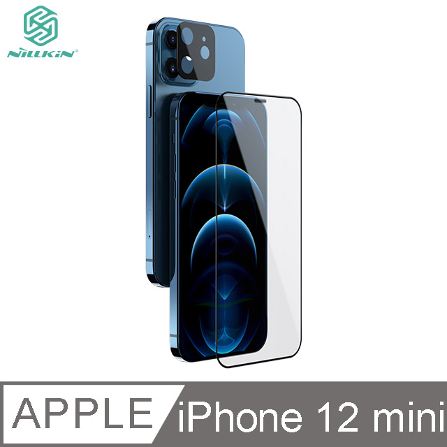 NILLKIN Apple iPhone 12 mini 二合一套裝玻璃貼(螢幕玻璃貼+鏡頭貼)