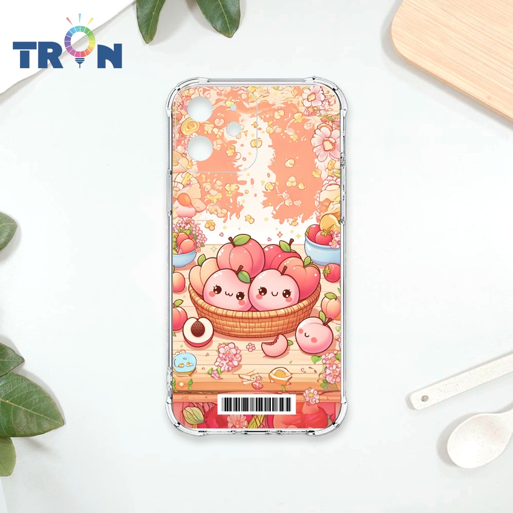 TRON IPhone 12 MINI 2顆快樂的水蜜桃 載具 四角防摔殼 手機殼