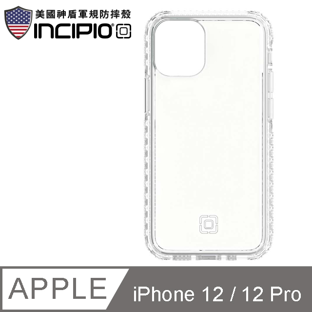 美國Incipio iPhone12/12 Pro 全面防滑透明防摔殼