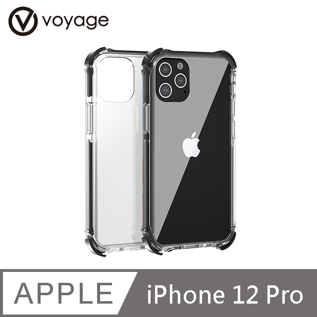 VOYAGE 超軍規防摔保護殼-Pure Tactical 透黑-iPhone 12/Pro (6.1吋)