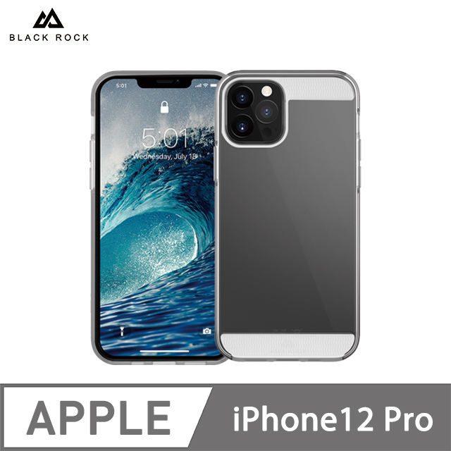 德國 Black Rock 空壓防摔保護殼-iPhone 12/Pro (6.1吋) 透白