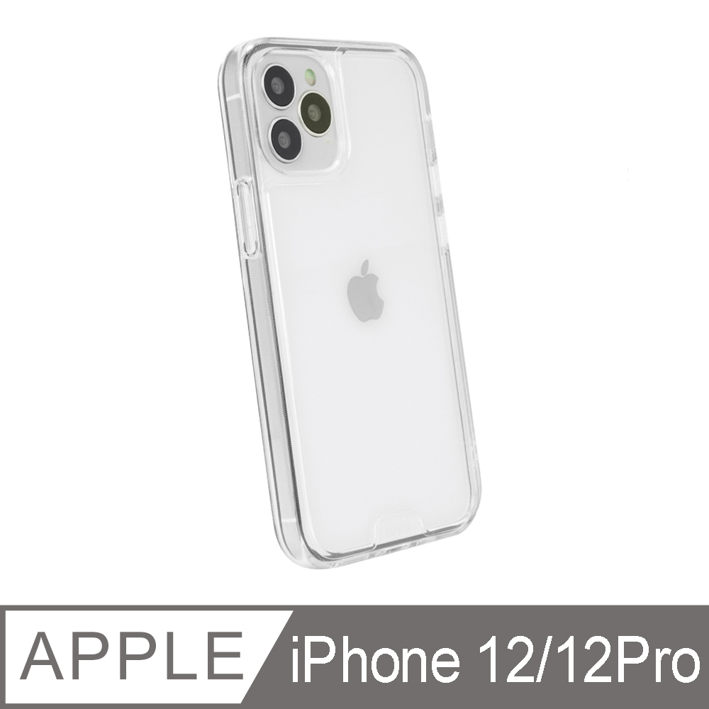 hoda iPhone 12/12 Pro 6.1吋 晶石鋼化玻璃軍規防摔保護殼-透明