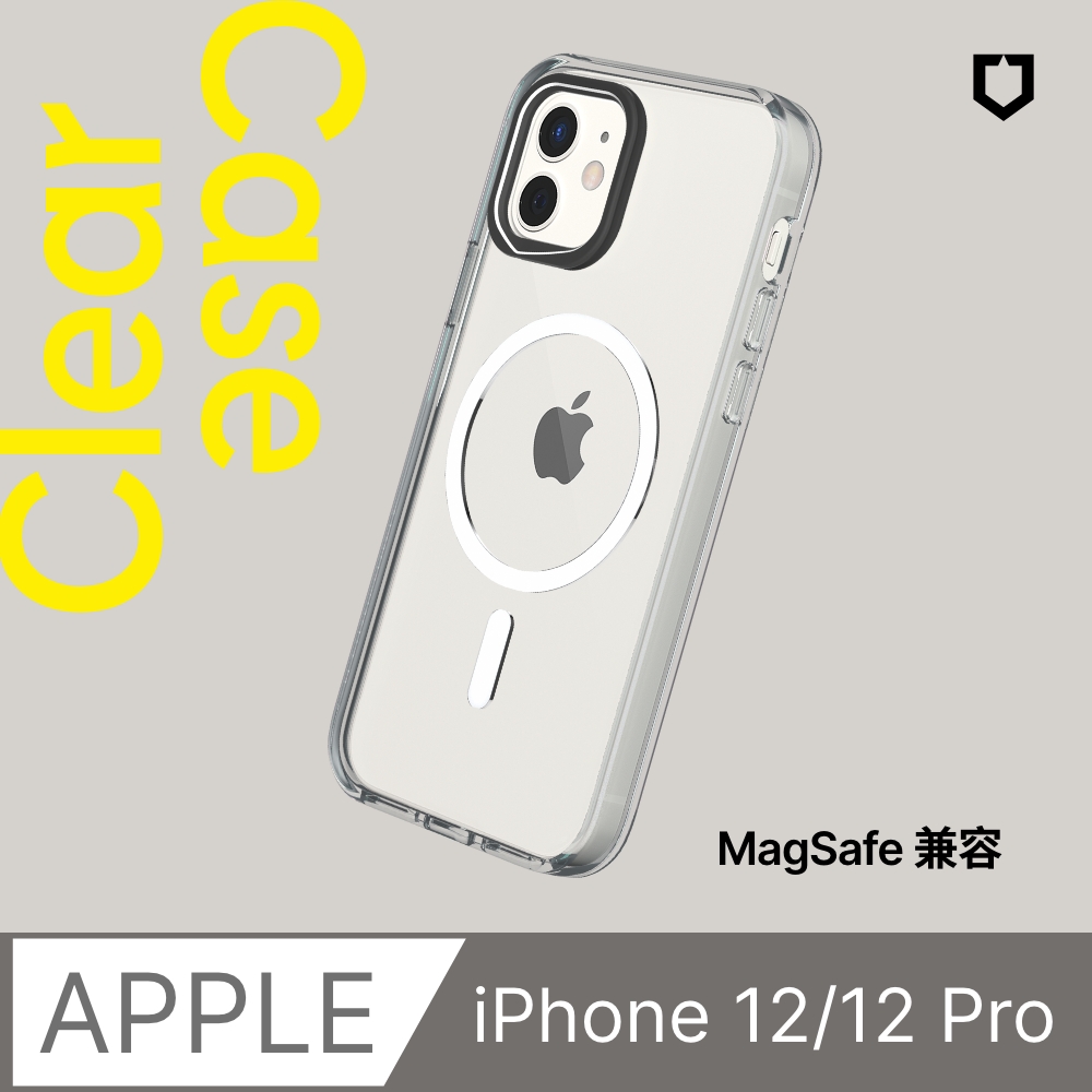 【犀牛盾】iPhone 12/12 Pro(6.1吋) Clear(MagSafe 兼容)超強磁吸透明防摔手機殼(五年黃化保固)