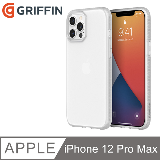 Griffin Survivor Clear iPhone 12 Pro Max 6.7吋 透明軍規防摔殼