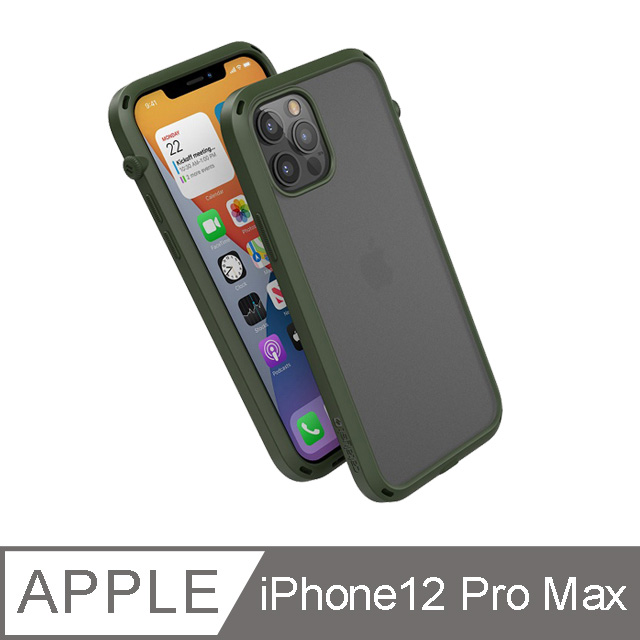 CATALYST iPhone12 Pro Max (6.7吋) 防摔耐衝擊保護殼●軍綠