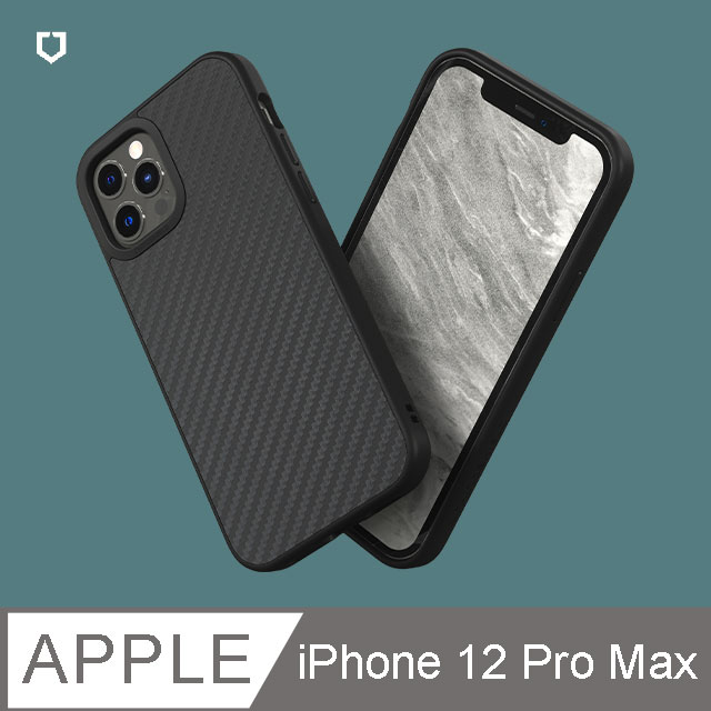 【犀牛盾】iPhone 12 Pro Max (6.7吋) SolidSuit 防摔背蓋手機保護殼-碳纖維紋路