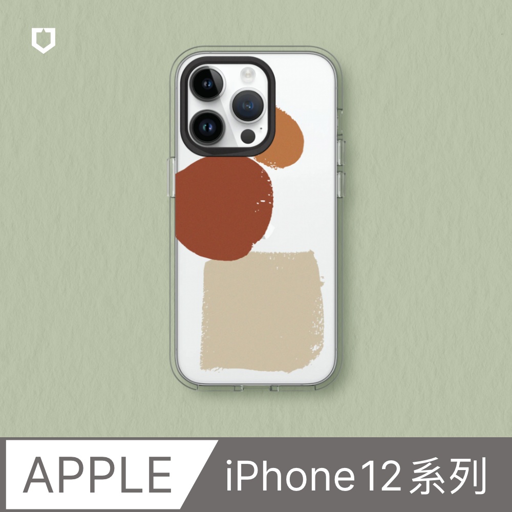 【犀牛盾】iPhone 12系列Clear透明防摔手機殼｜獨家設計-溫柔紅韻