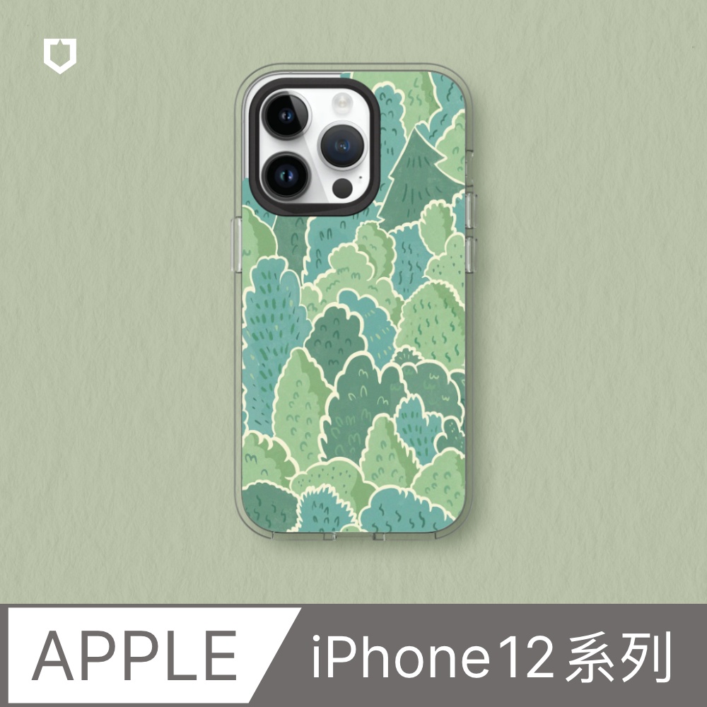 【犀牛盾】iPhone 12系列Clear透明防摔手機殼｜獨家設計-靜謐森林