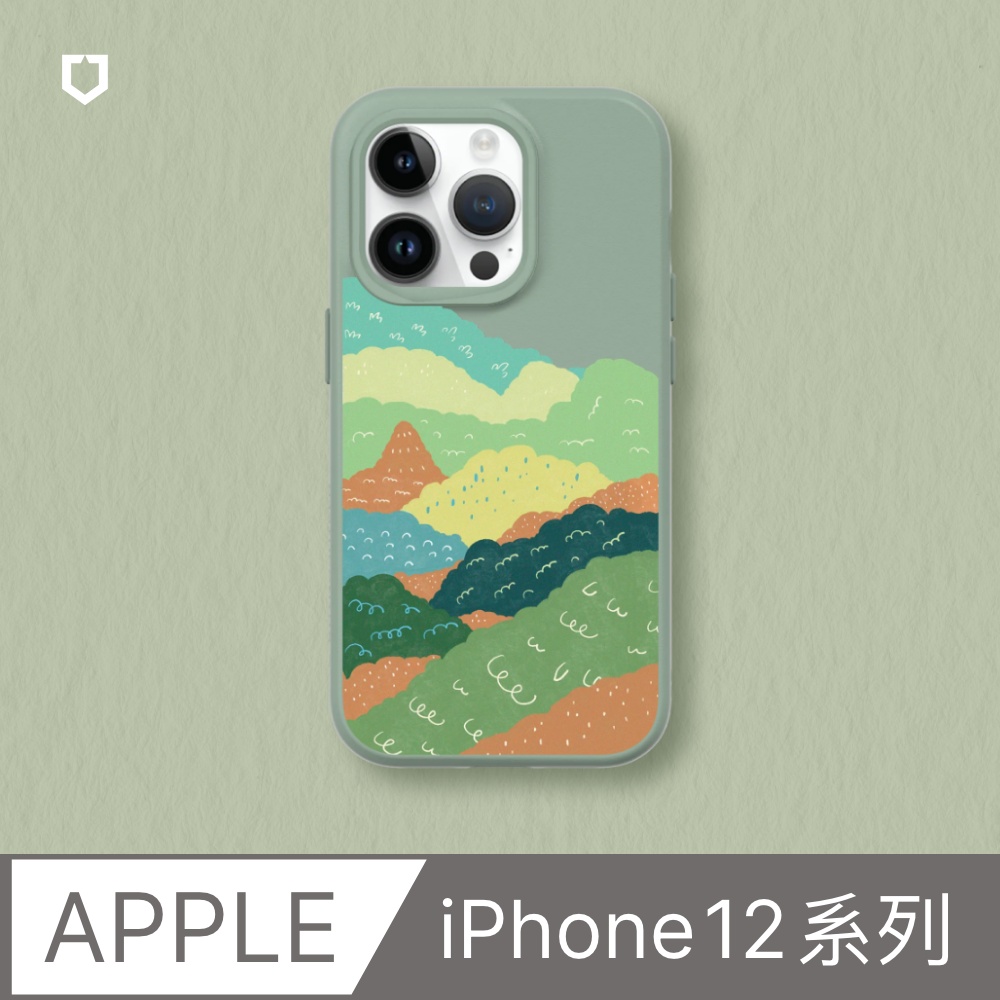 【犀牛盾】iPhone 12系列SolidSuit(MagSafe相容)手機殼｜獨家設計-暖意森林(多色可選)