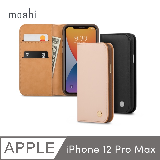 【moshi】iPhone 12 Pro Max Overture 磁吸可拆式卡夾型皮套