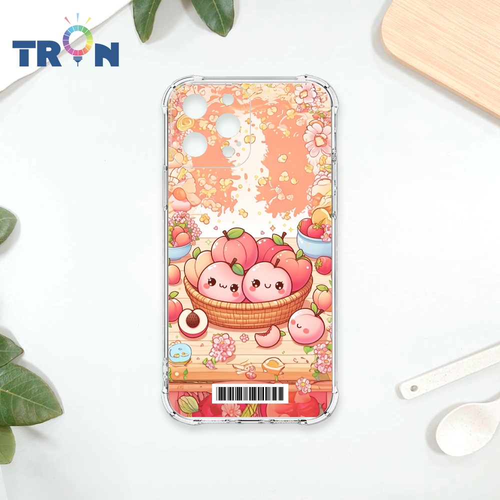 TRON IPhone 12 PRO MAX 2顆快樂的水蜜桃 載具 四角防摔殼 手機殼