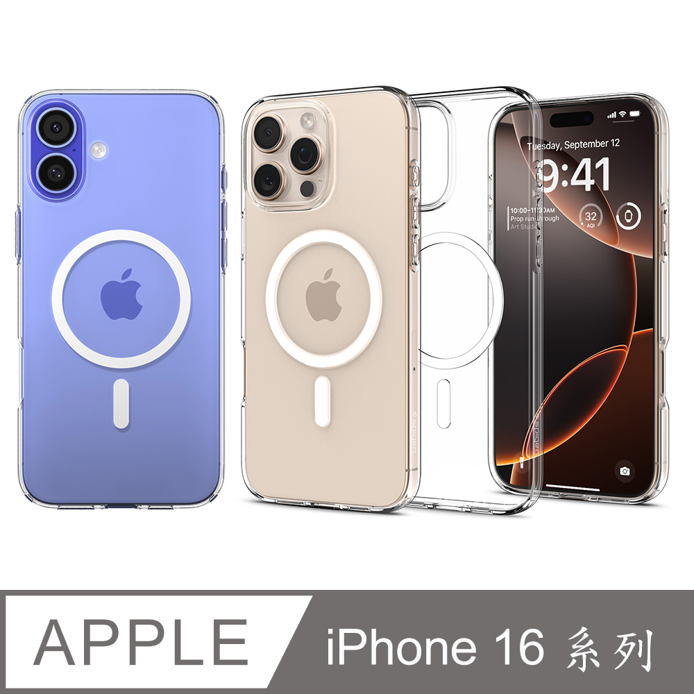 Spigen iPhone 16/Plus/Pro/Pro Max Liquid Crystal MagFit-磁吸防摔保護殼
