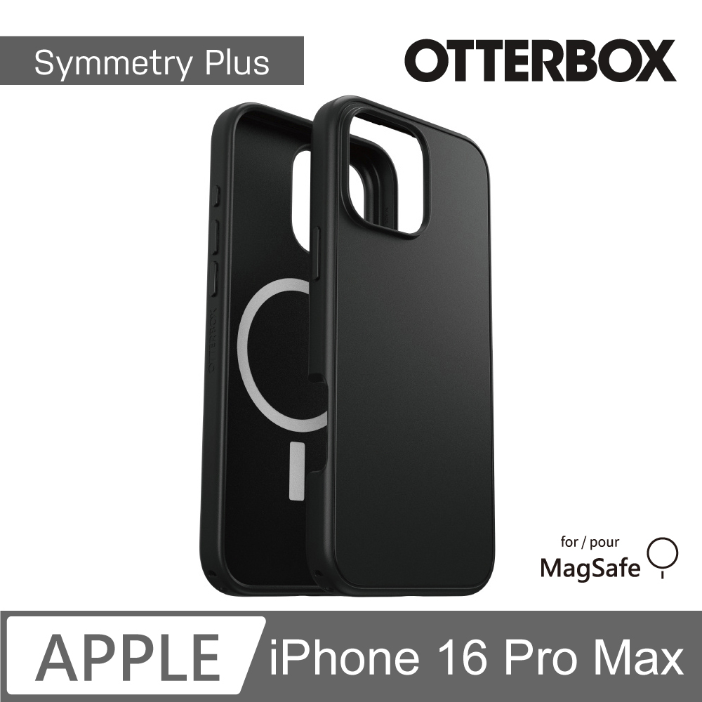 【OtterBox】iPhone 16 Pro Max 6.9吋 Symmetry Plus 炫彩幾何保護殼-黑(支援MagSafe)