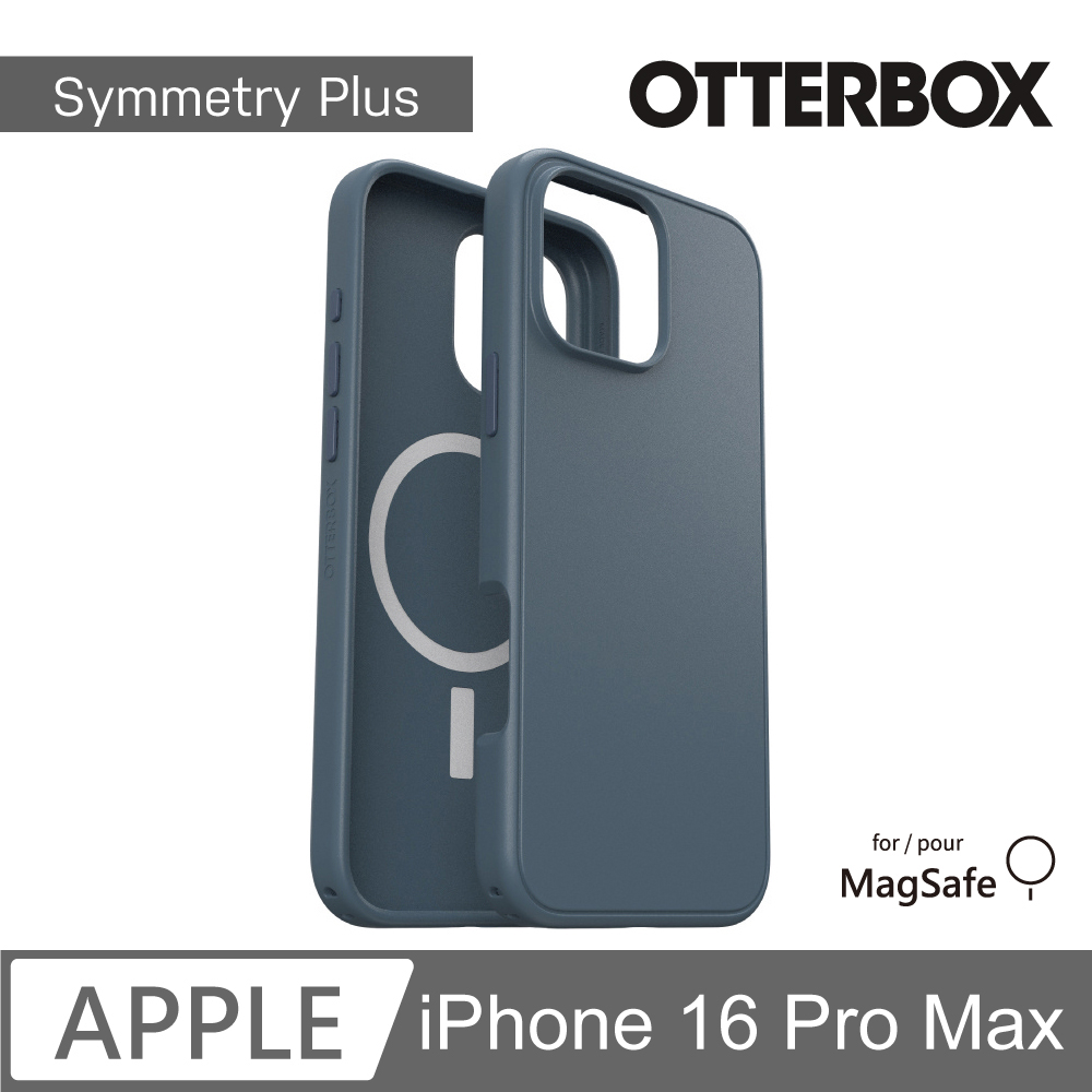 【OtterBox】iPhone 16 Pro Max 6.9吋 Symmetry Plus 炫彩幾何保護殼-藍(支援MagSafe)