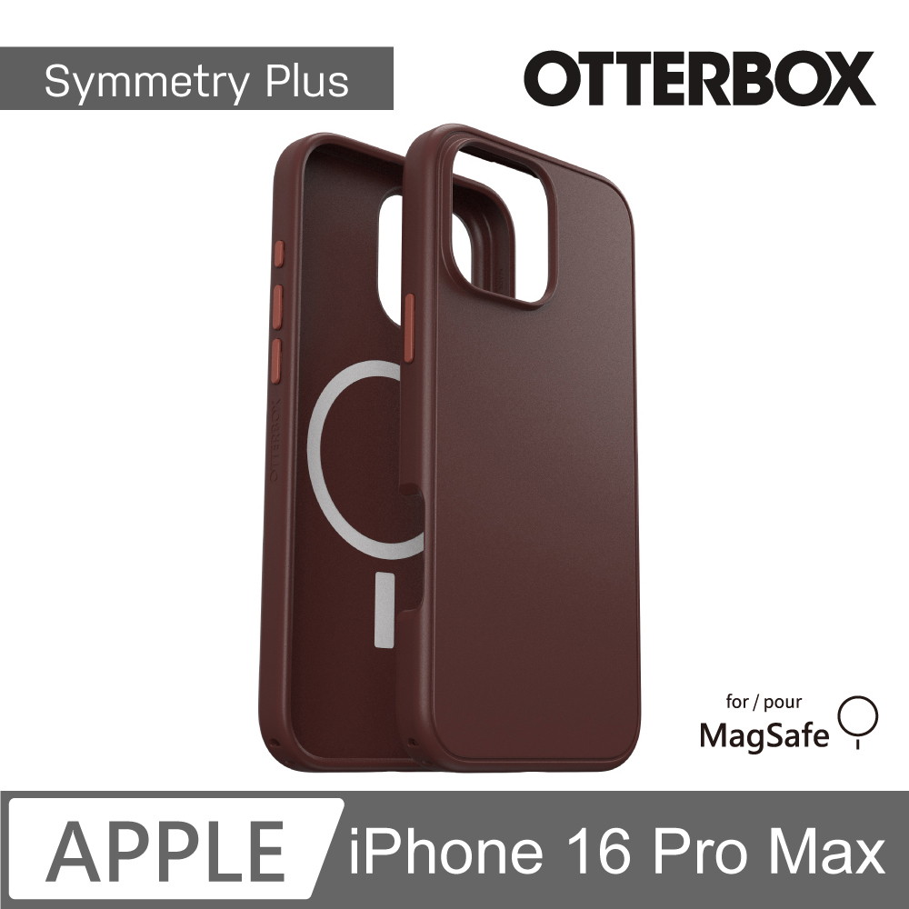 【OtterBox】iPhone 16 Pro Max 6.9吋 Symmetry Plus 炫彩幾何保護殼-褐(支援MagSafe)