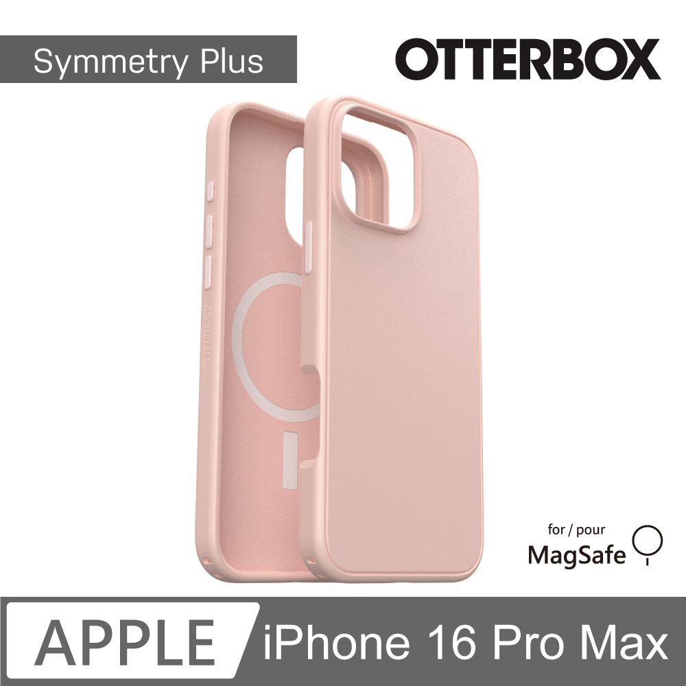 【OtterBox】iPhone 16 Pro Max 6.9吋 Symmetry Plus 炫彩幾何保護殼-粉(支援MagSafe)
