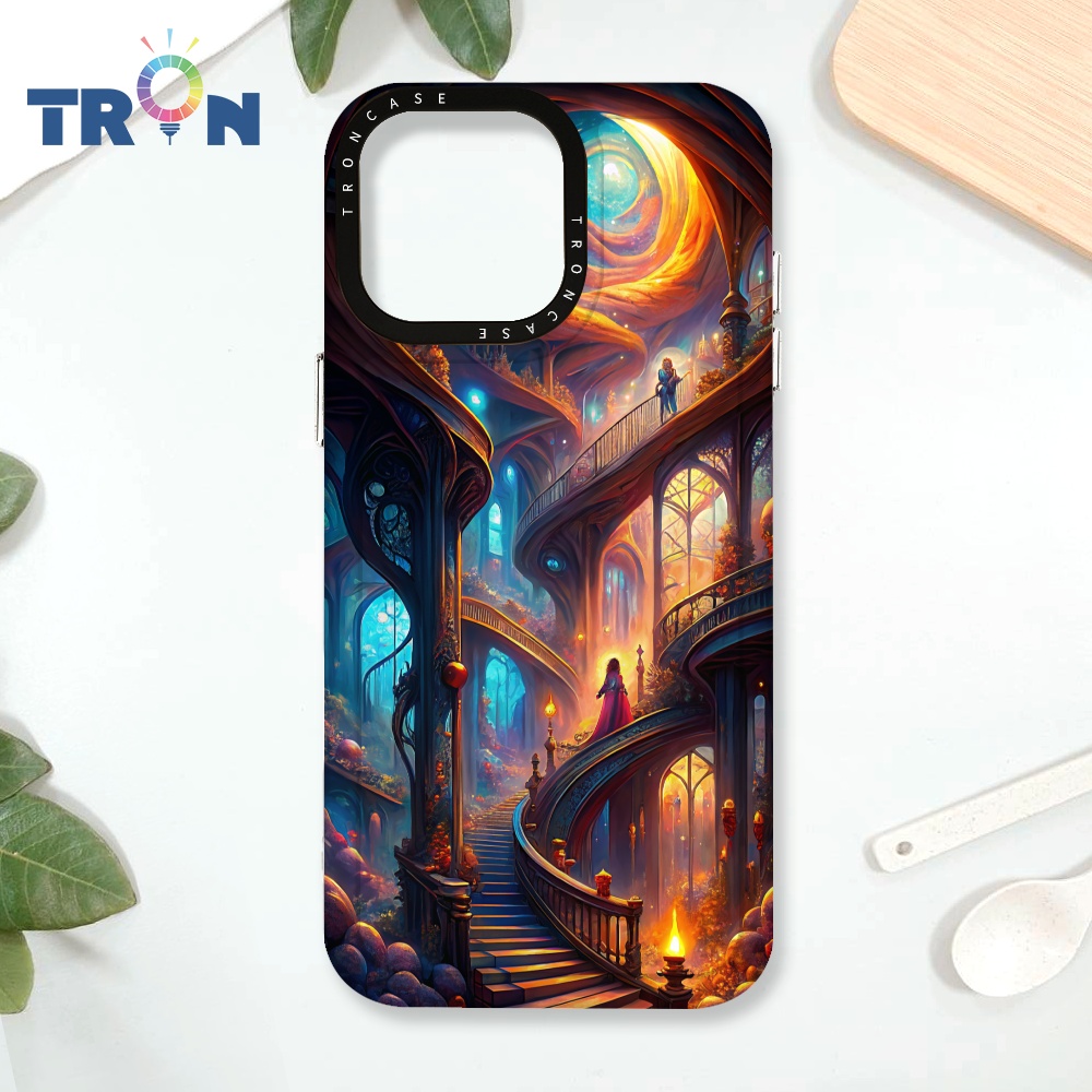 TRON iPhone 16 Pro Max 樓梯與少女 太空殼 透黑款 手機殼