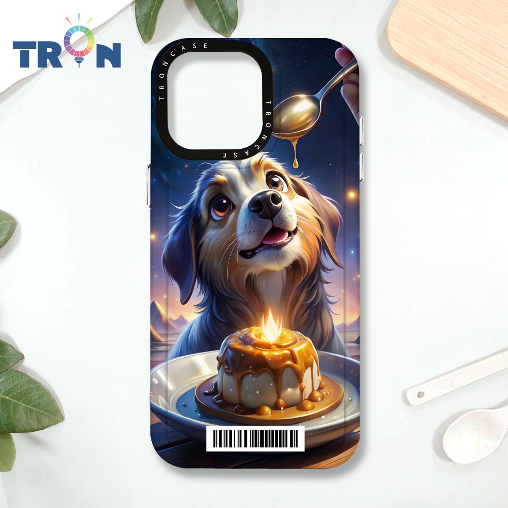 TRON iPhone 16 Pro Max 吃布丁的動物 載具 MAGSAFE 磁吸 太空殼 透黑款 手機殼