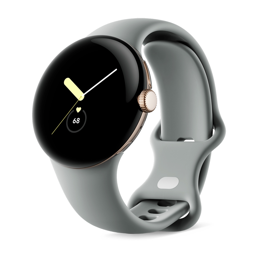 Google Pixel Watch 2 BT版 香檳金鋁製錶殼+霧灰色運動錶帶