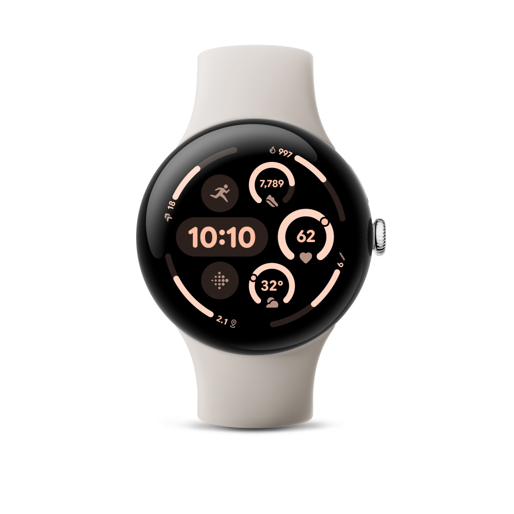 Google Pixel Watch3 45mm BT版 陶瓷米