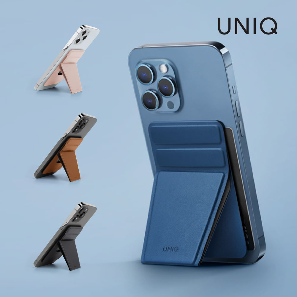 UNIQ LYFT 帶卡夾通用手機磁吸支架 支援磁吸充電 附特選薄膜背膠