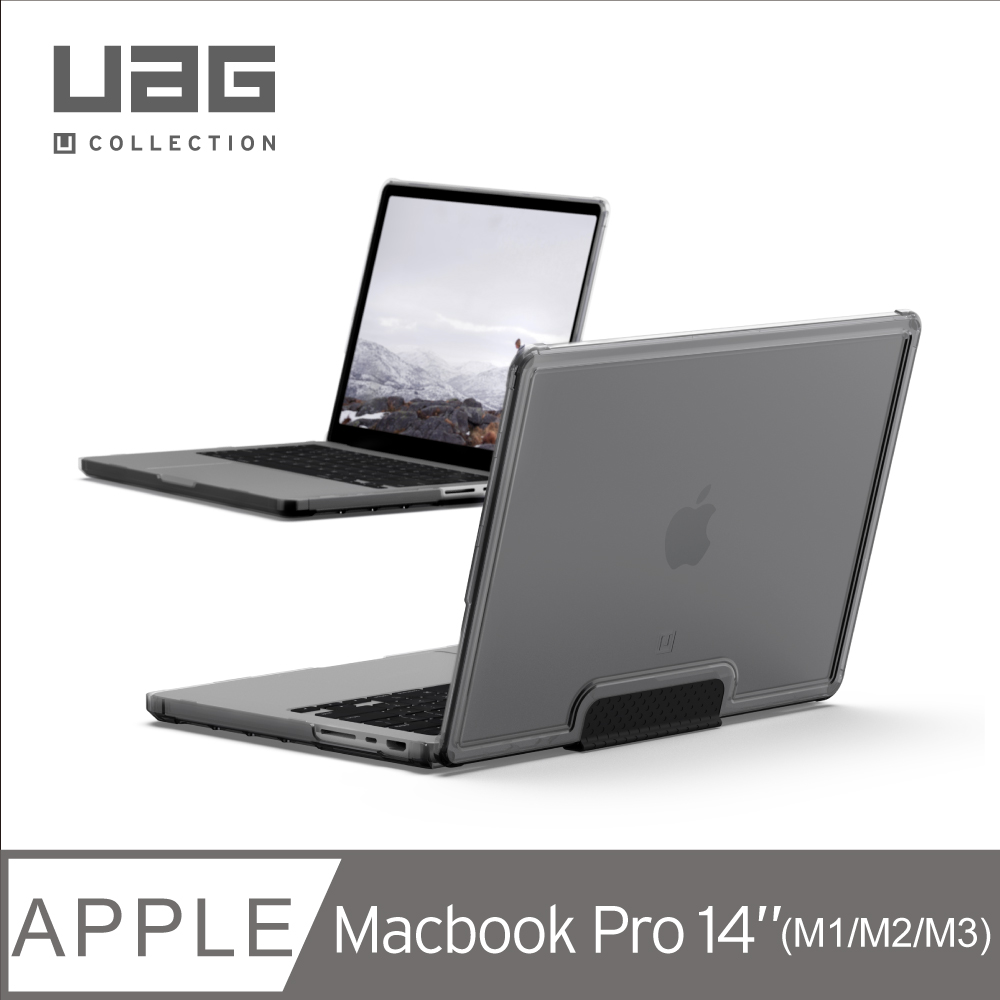 [U Macbook Pro 14吋(2021)耐衝擊輕量保護殼-透黑