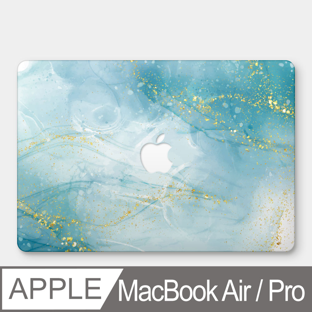 仿水藍色大理石 MacBook Air / Pro 防刮保護殼