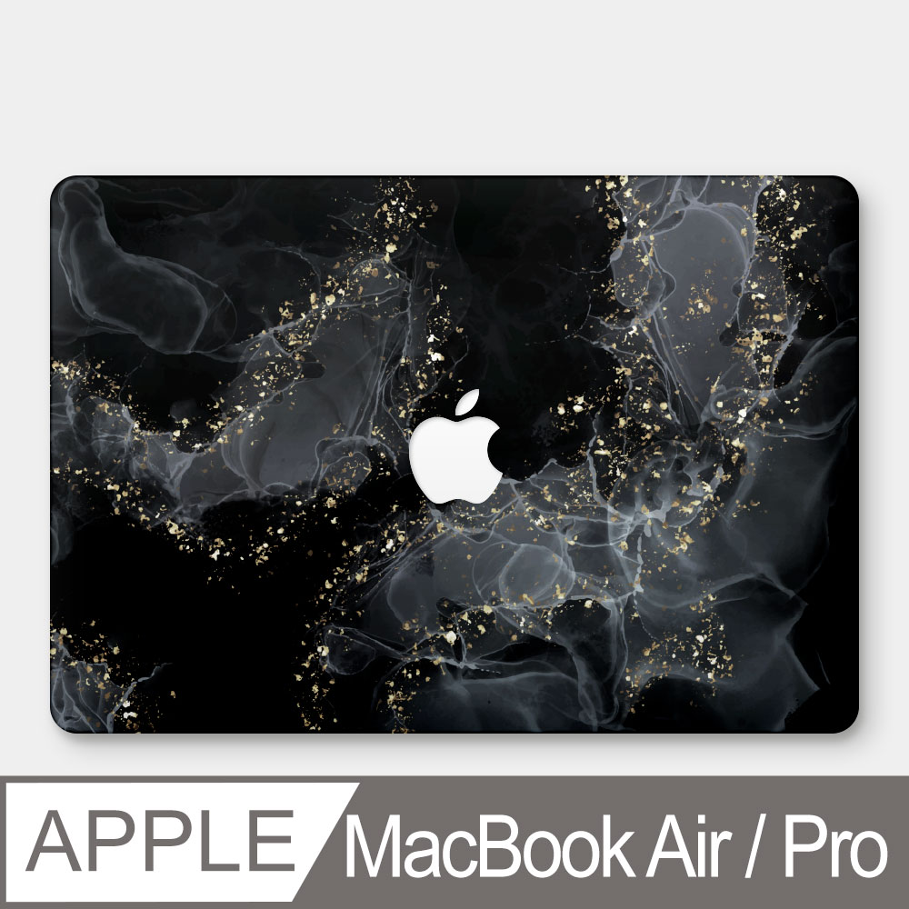 黑色閃耀大理石 MacBook Air / Pro 防刮保護殼