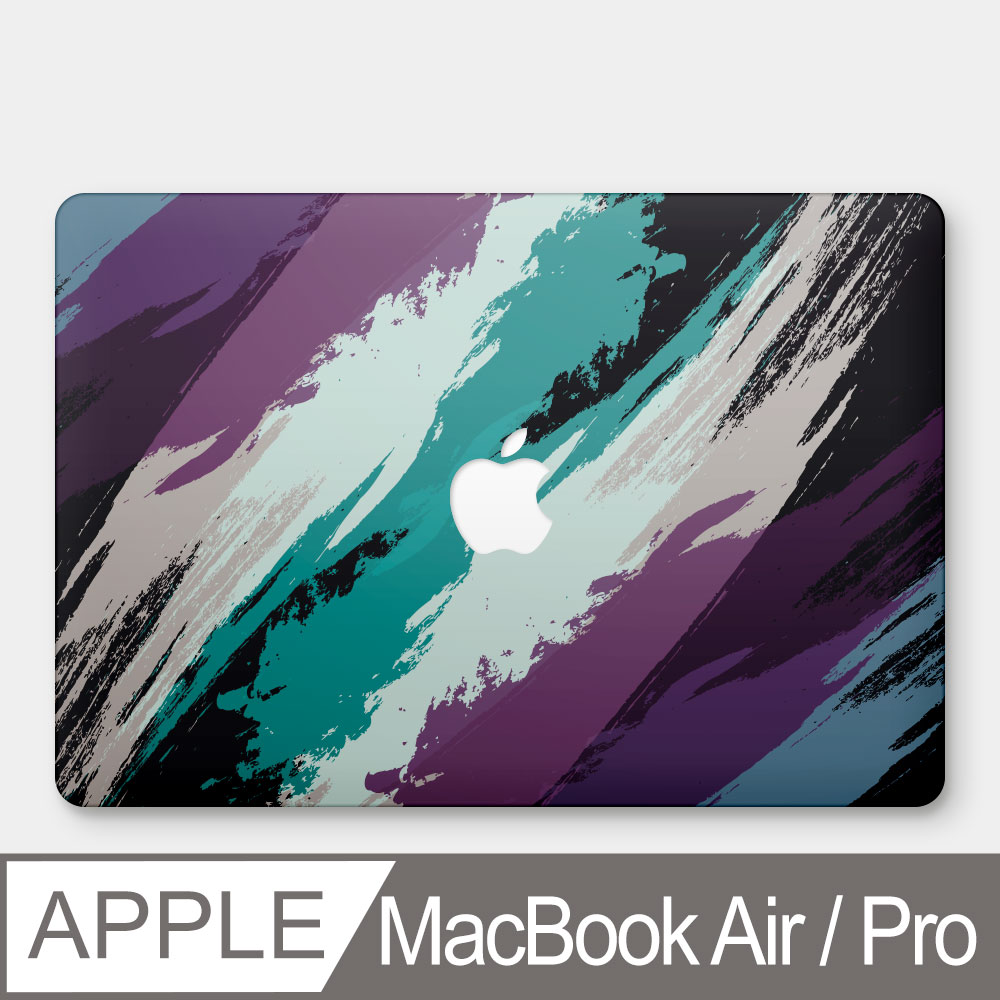 潑漆風條紋 MacBook Air / Pro 防刮保護殼