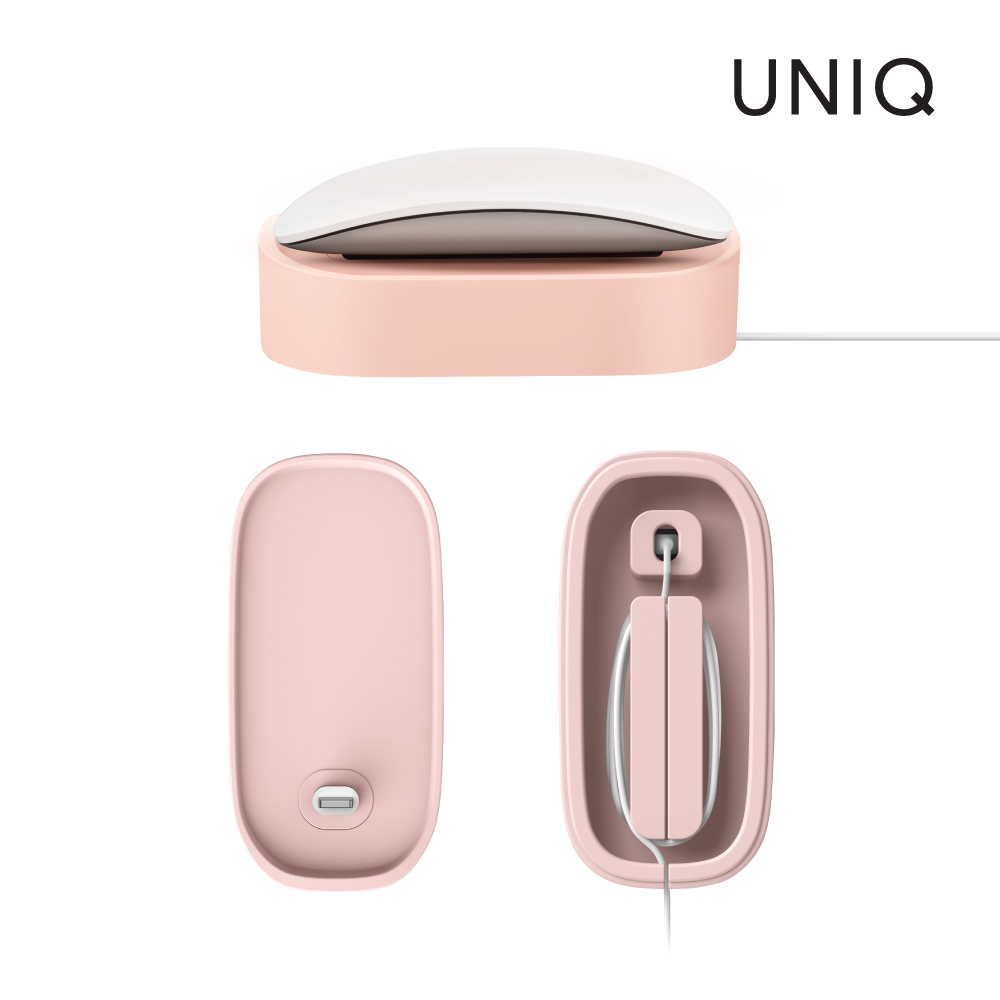 UNIQ Nova Apple 滑鼠充電座充 粉色
