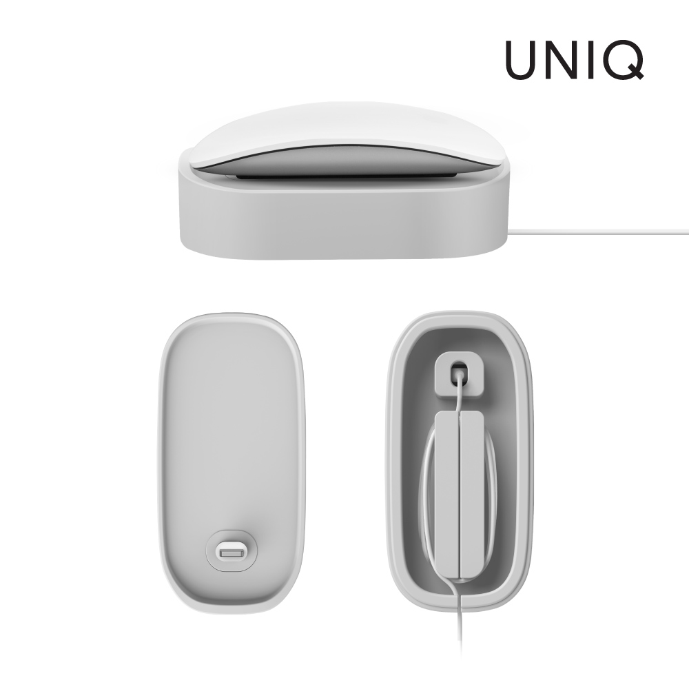 UNIQ Nova Apple 滑鼠充電座充 灰色
