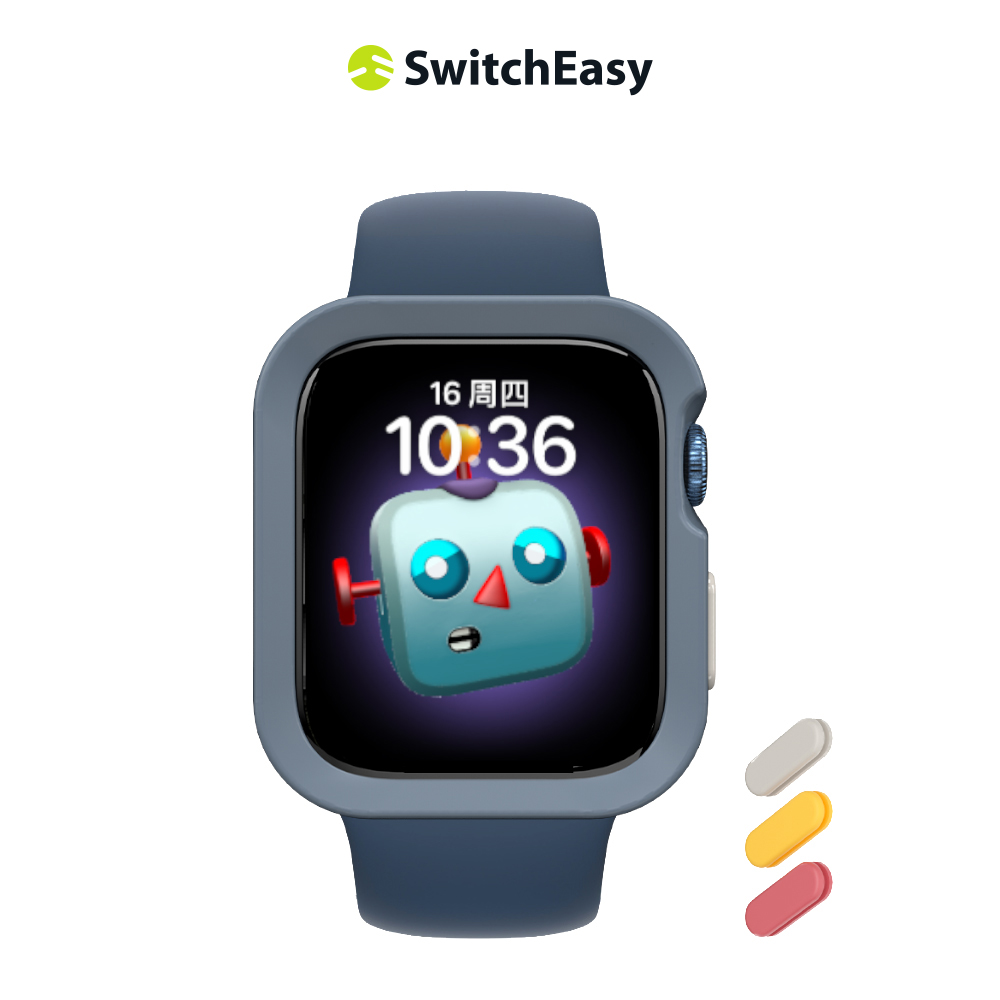 美國魚骨 SwitchEasy Apple Watch 7/6/5/4/SE Colors 保護殼 41/40mm 深邃藍