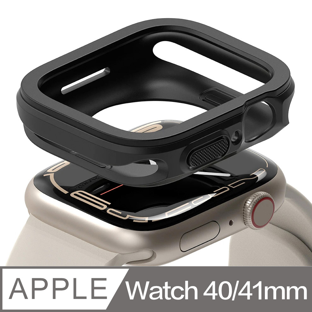 Rearth Ringke Apple Watch S7 41mm 抗震保護殼(黑)