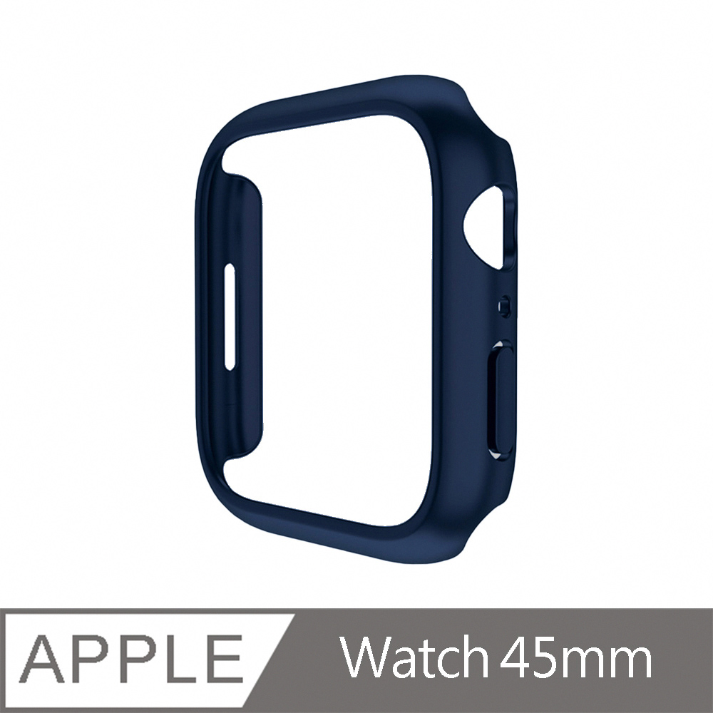 [ JPB Apple Watch 45mm PC+鋼化膜 防摔保護殼 - 午夜藍