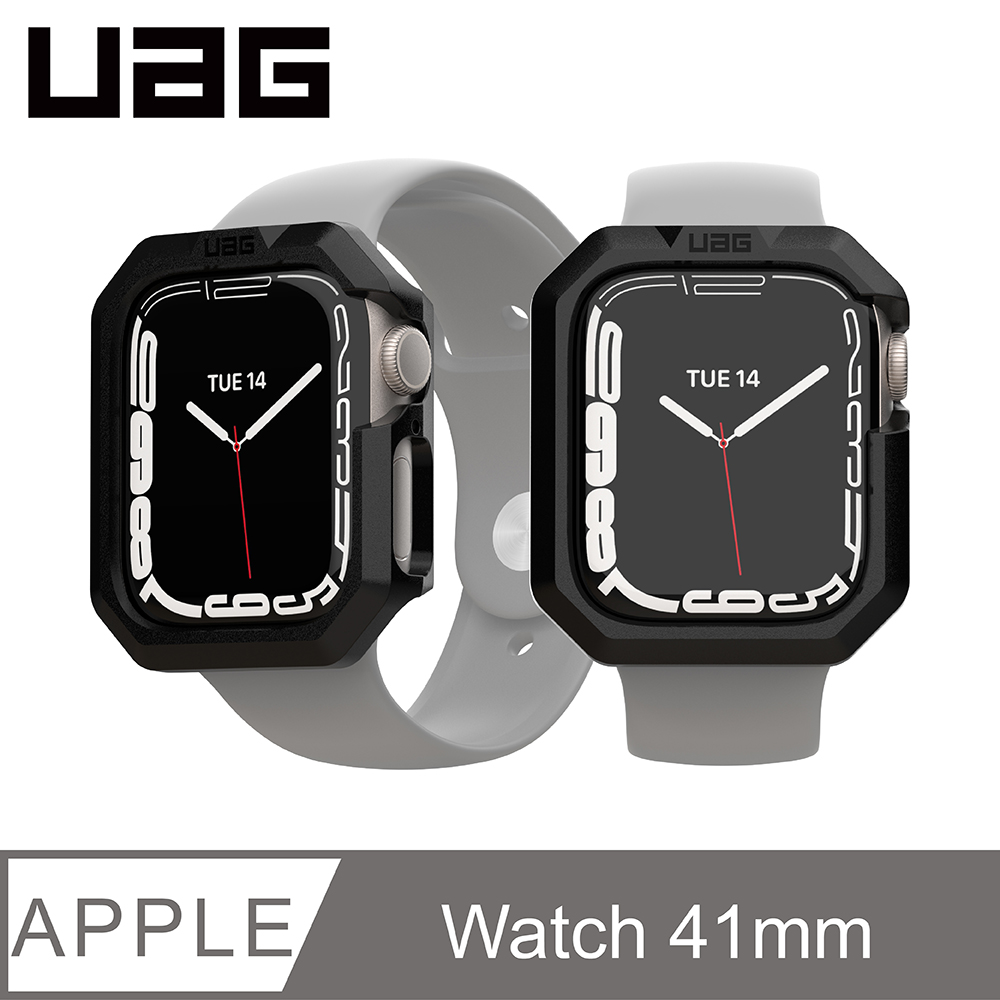 UAG Apple Watch 41mm 耐衝擊保護殼-黑