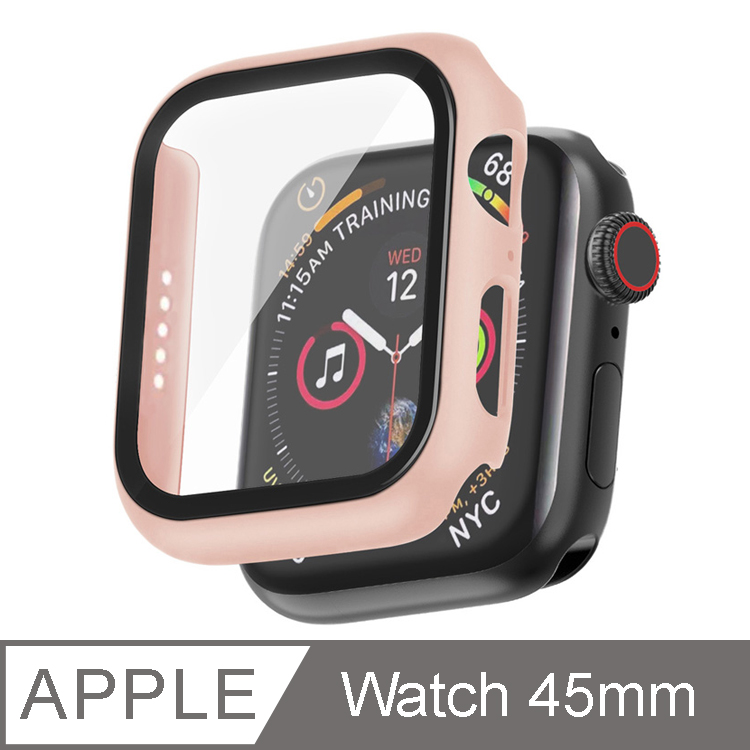 IN7 Apple Watch Series 7 手錶防摔電鍍保護殼45mm-粉紅